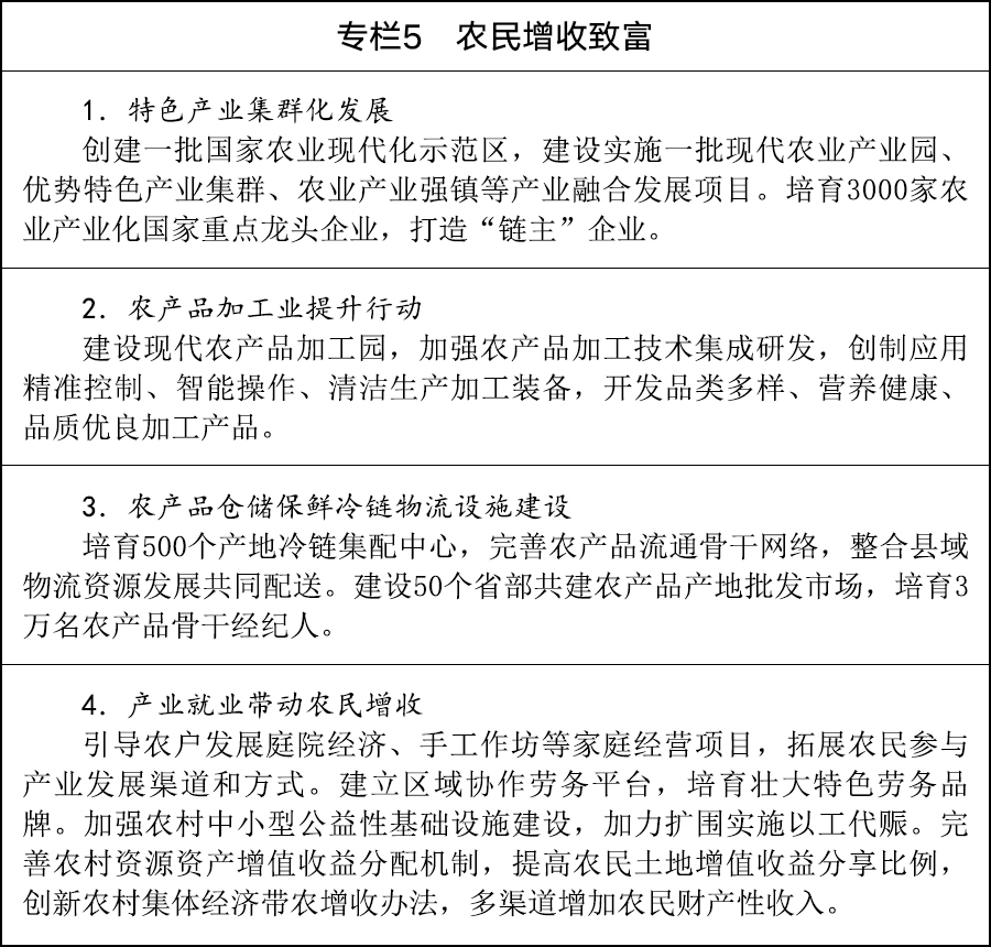 加快农业农村现代化“十五五”规划